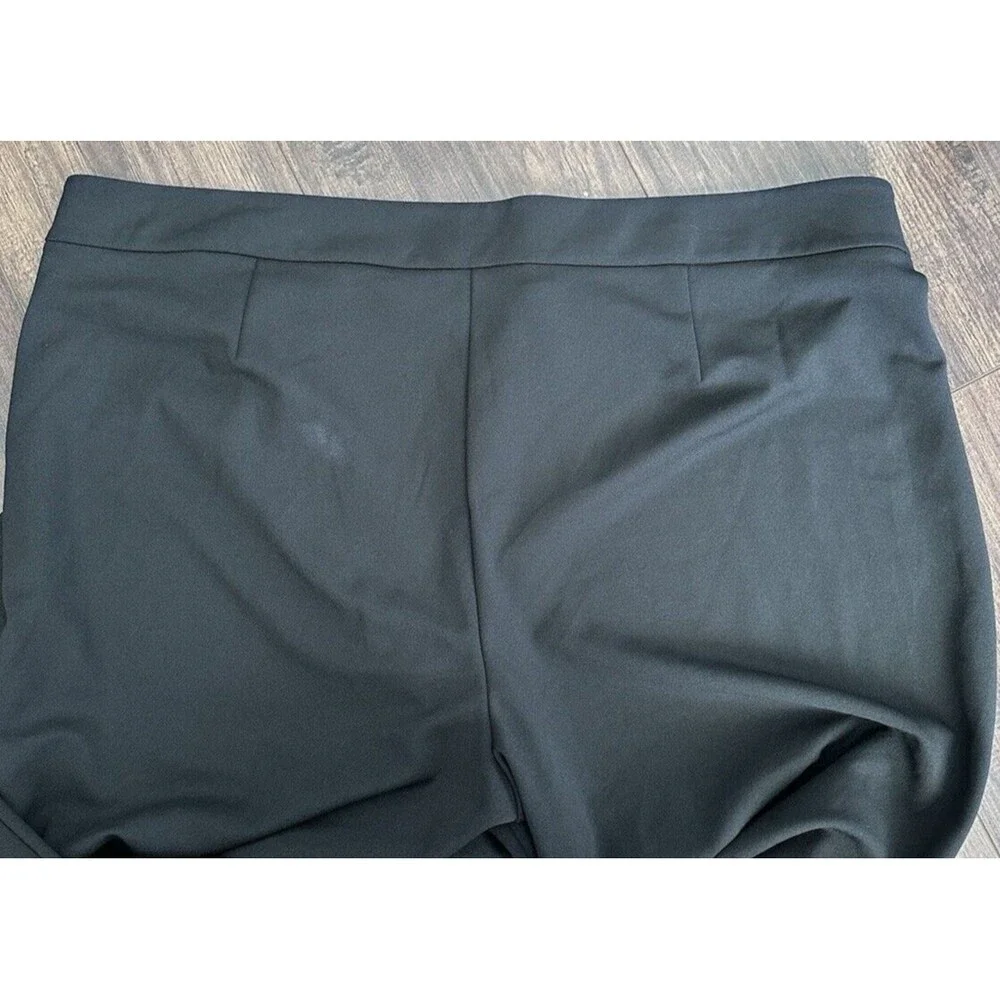 Michael Kors Women's Trendy Plus Size Snap Flare-Leg Dress Pants Black Size 3X